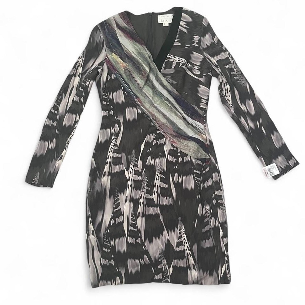 DEADSTOCK ARTELIER NICOLE MILLER SILK ABSTRACT VINTAGE Y2K DRESS